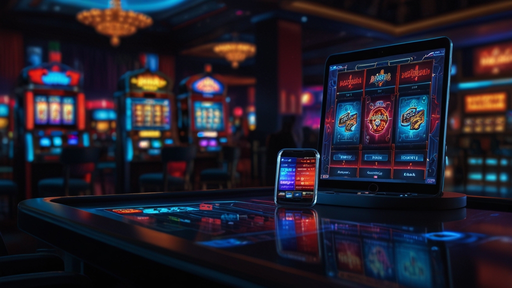 Mobiele toestellen met instellingen en opslagbeheer in casino-sfeer